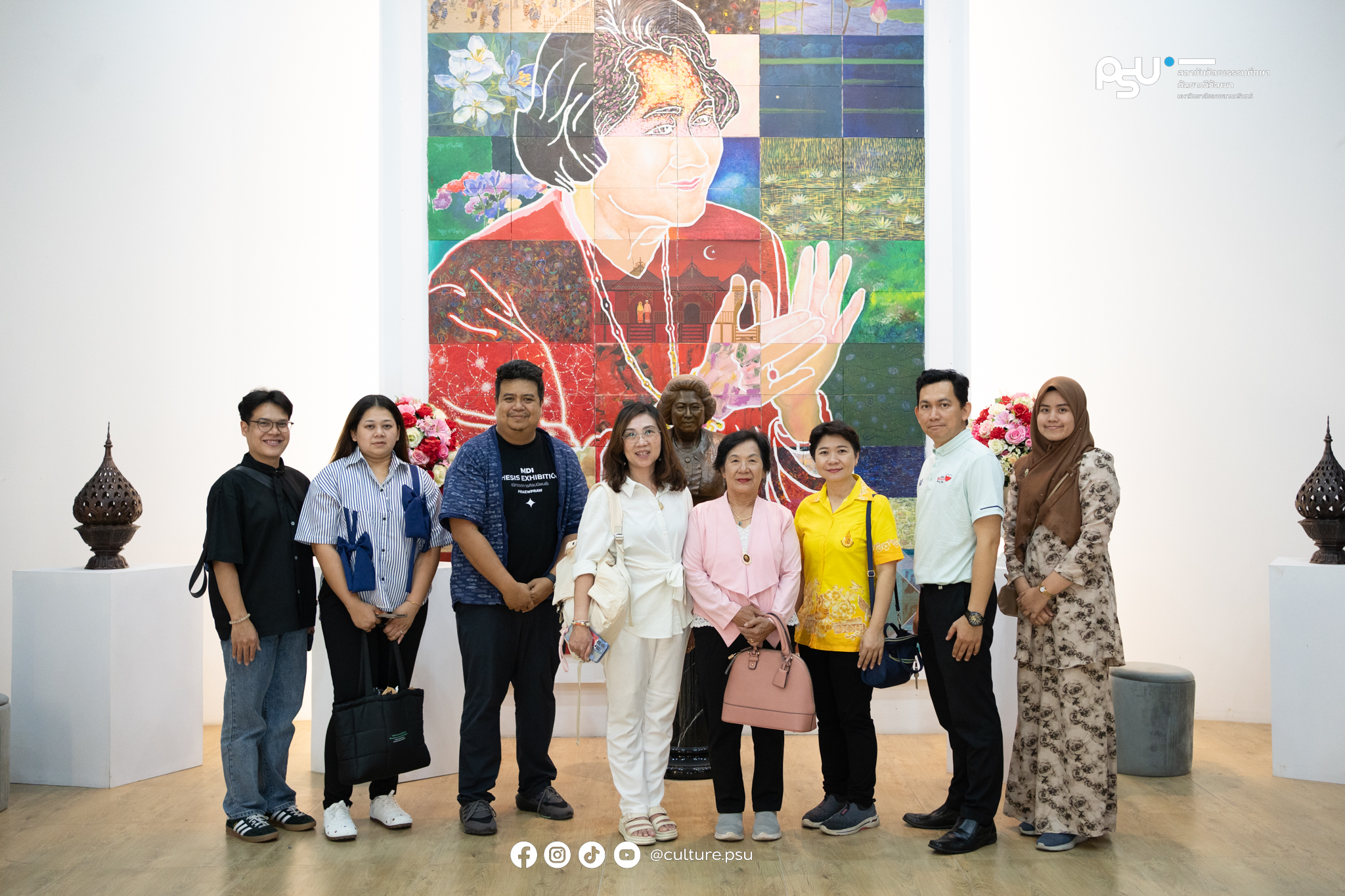 สถาบันฯ ต้อนรับคณะจากศูนย์เครื่องมือวิทยาศาสตร์ คณะวิทยาศาสตร์และเทคโนโลยี มหาวิทยาลัยสงขลานครินทร์ วิทยาเขตปัตตานี เยี่ยมชมแหล่งเรียนรู้และนิทรรศการ “ศิลปะและวัฒนธรรมชายแดนใต้” ณ หอวัฒนธรรมภาคใต้